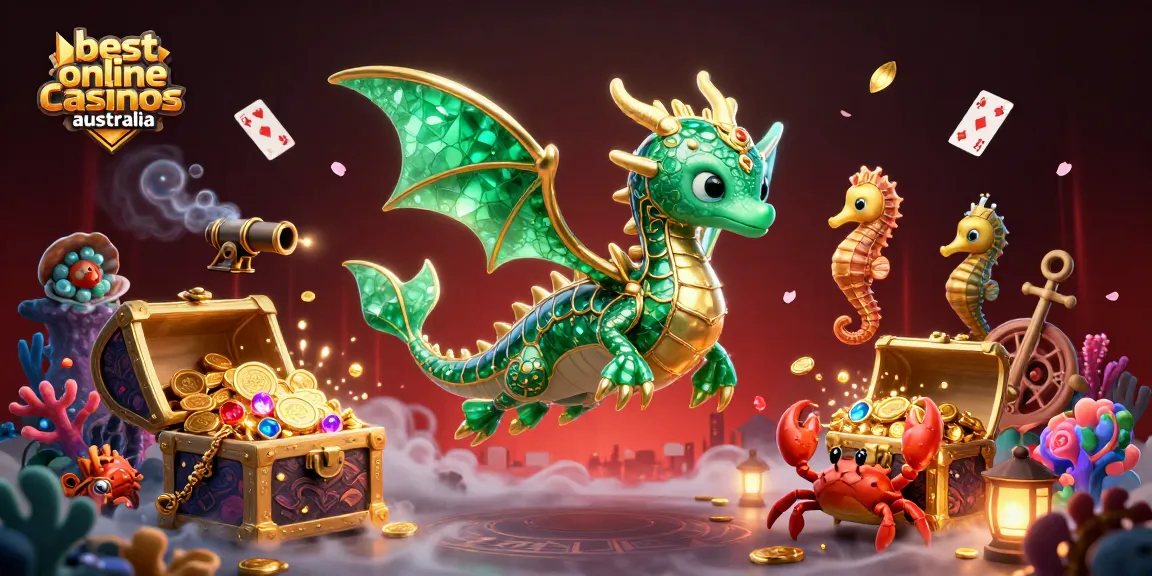 Experience the excitement of the best online casinos Australia with vibrant characters and dynamic gambling elements.