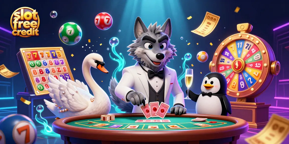 Experience thrilling slot free credit opportunities with captivating casino characters and vibrant game elements.