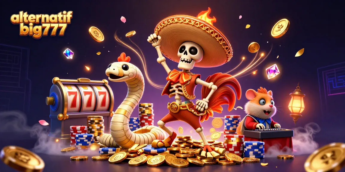 Engage with alternatif big777 while experiencing vibrant casino elements and thrilling slot machines!