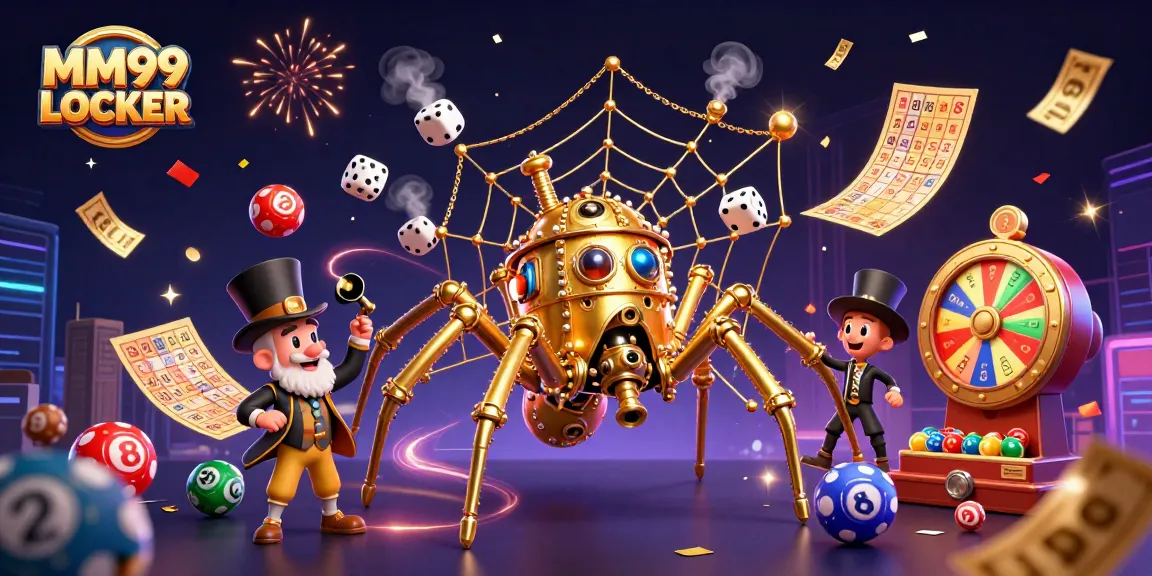Experience the excitement of MM99 LOCKER with dynamic lottery elements and vibrant casino visuals.